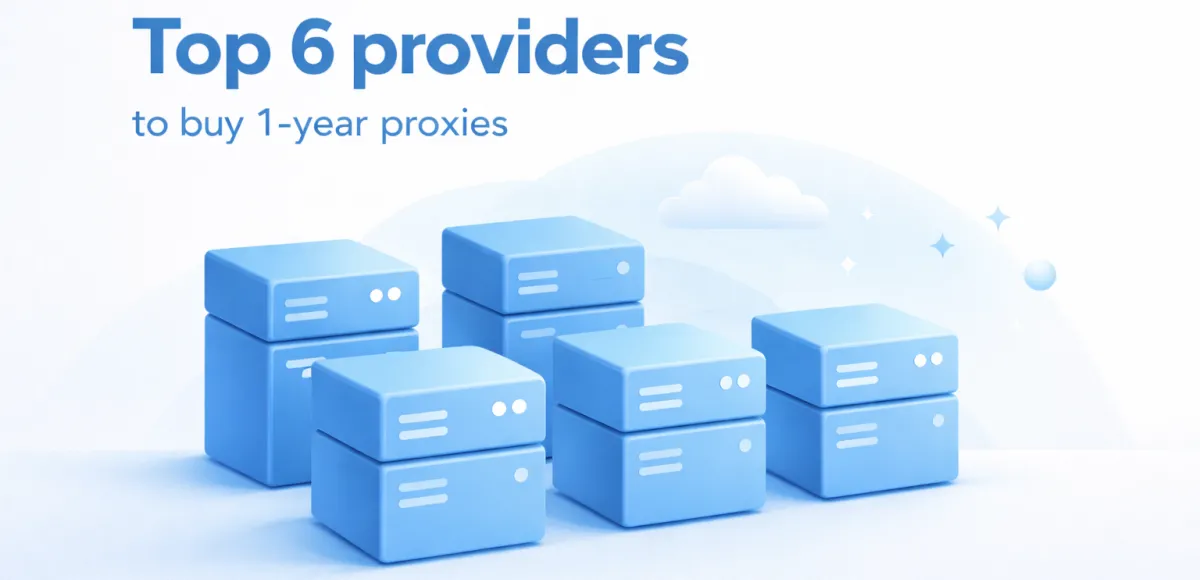 Top 6 Providers to Buy 1-year Proxies