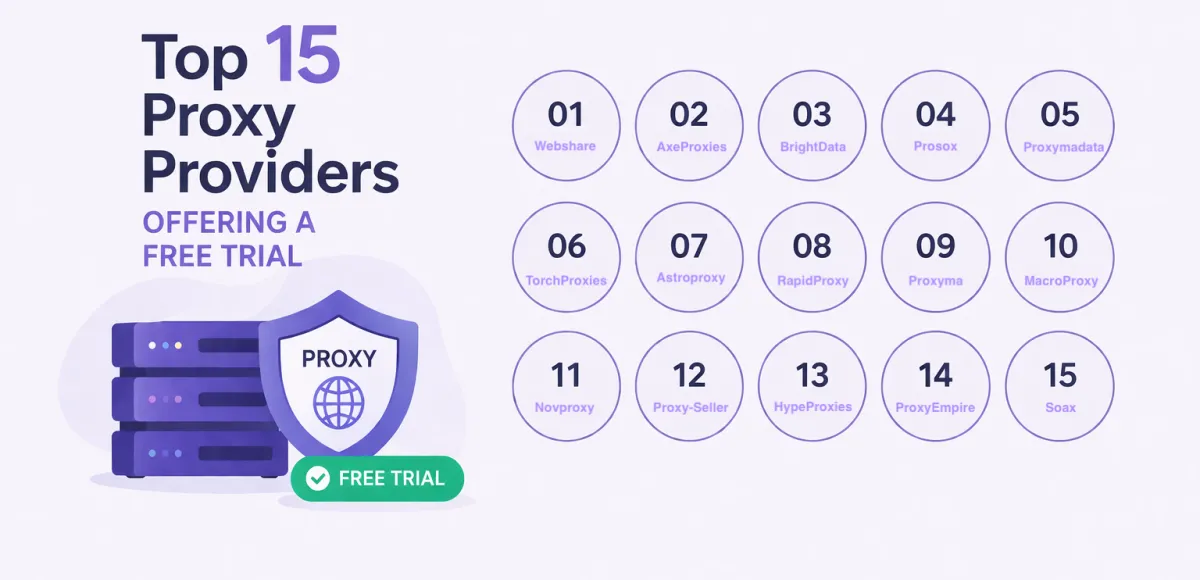 Top 15 Proxy Providers Offering a Free Trial